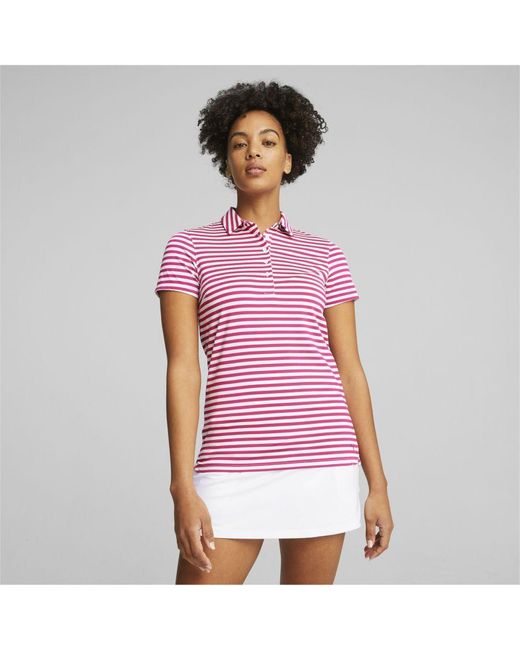 PUMA Pink Mattr Somer Golf Polo Shirt