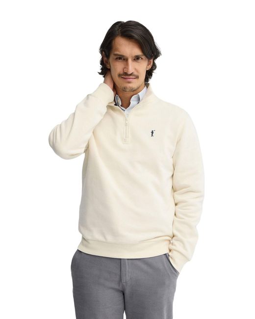 POLO CLUB Natural High Neck Zip-Up Sweatshirt Sweatshirt28 for men