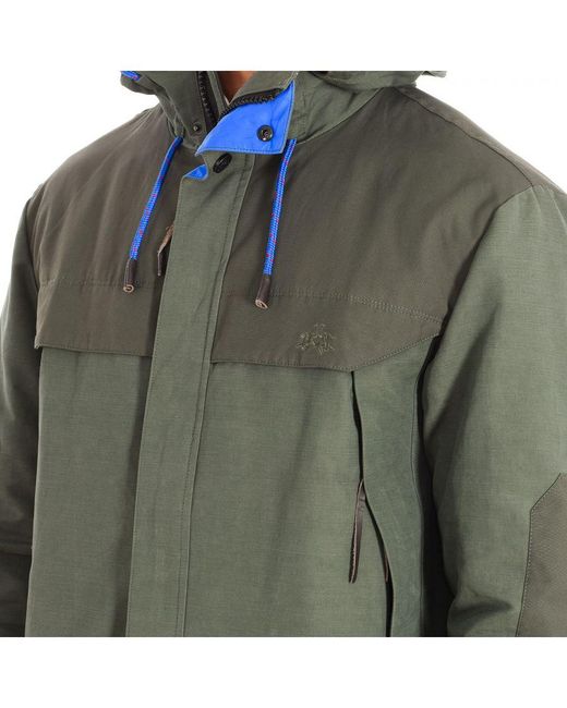 La Martina Green Long-Sleeved Turtleneck And Hooded Jacket Tmo303-Tl316 for men