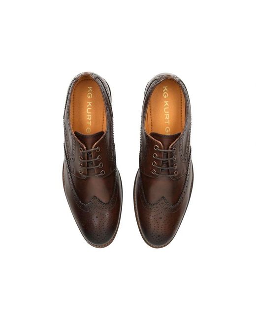 KG by Kurt Geiger Brown Leather Connor Brogues for men