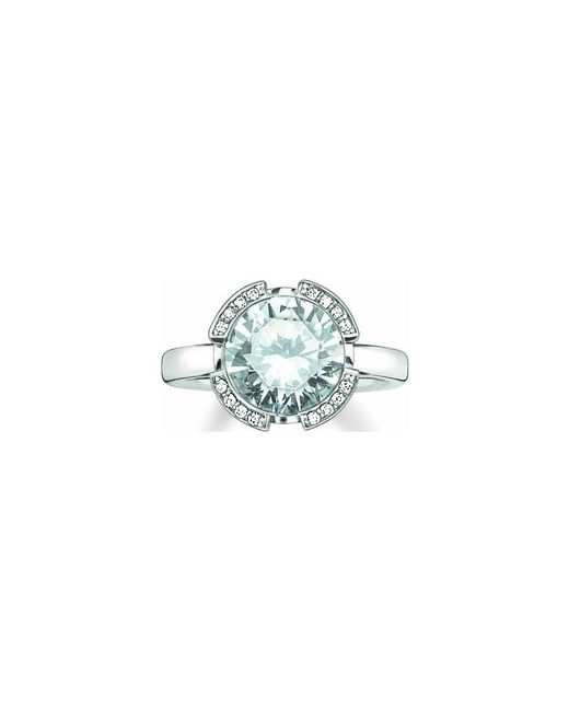 Thomas Sabo Blue Tr2038-051-14-54 Ladies Ring Sterling