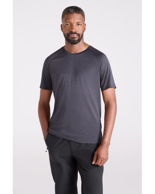 Mountain Warehouse Blue 'Pulse' Isocool Tee Quick Wicking Breathable Sports T-Shirt for men
