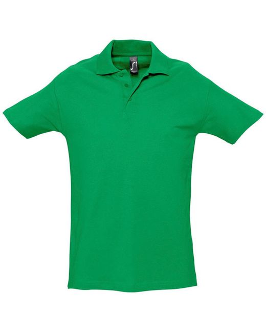 Sol's Green Spring Ii Short Sleeve Heavyweight Polo Shirt (Kelly) Cotton for men