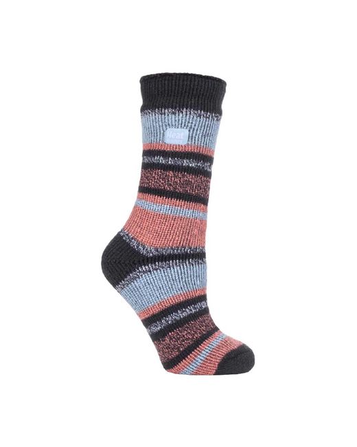 Heat Holders Blue Ladies 2.3 Tog Luxury Thick Thermal Socks For Winter