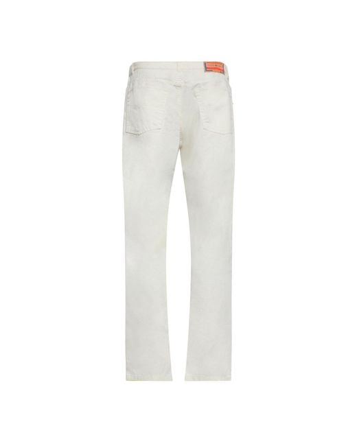 DIESEL White P Definitive Straight Leg Jeans for men