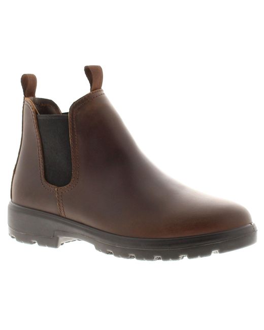Wynsors Brown Ladies Smart Boots Chelsea Boot Boulder Leather for men