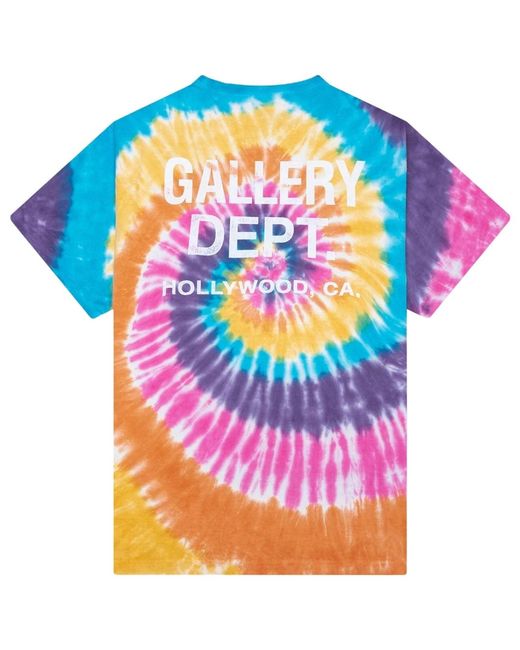 GALLERY DEPT. Purple Souvenir Tee Sherbert Tie Dye Top for men