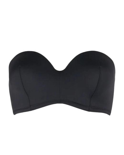 Pour Moi Black 36035 Space Strapless Padded Bikini Top