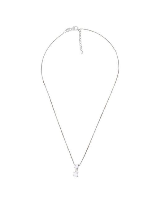 Orphelia Metallic 'Lykke' 925 Sterling Chain With Pendant