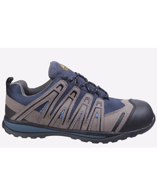 Amblers Safety Blue Fs34C Lace Up Trainer for men