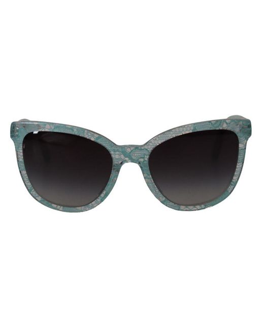Dolce & Gabbana Black Lace Acetate Butterfly Sunglasses