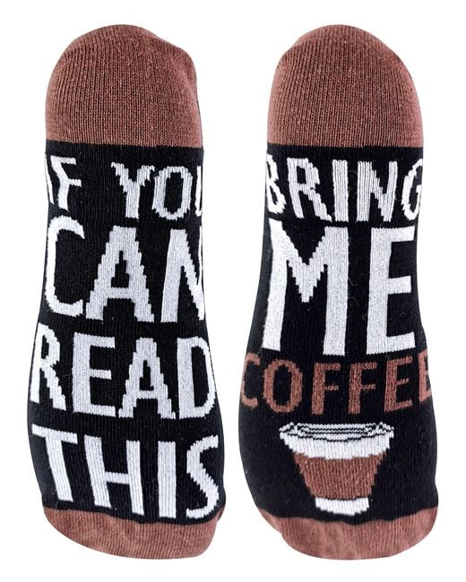 Sock Snob Blue If You Can Read This Socks Bring Me Coffee for men