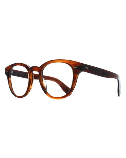 Oliver Peoples Brown Round Grant Tortoise Ov5413U Cary