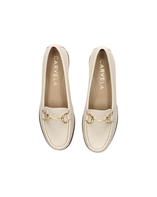 Carvela Kurt Geiger Natural Leather Click Loafers