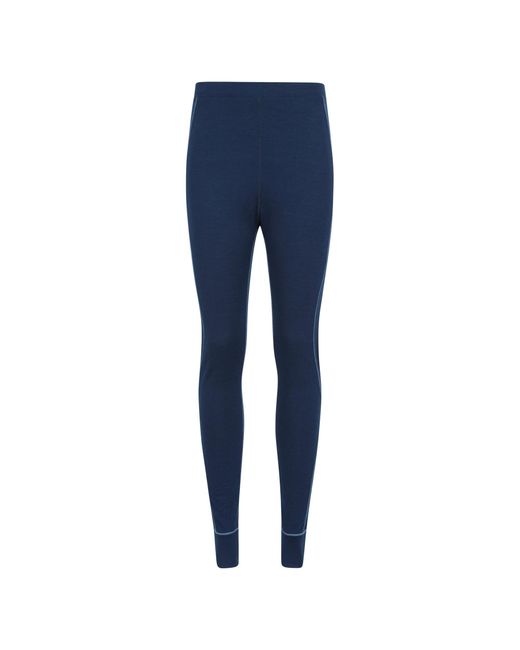 Mountain Warehouse Blue Ladies Asgard Merino Wool Thermal Base Layer Leggings