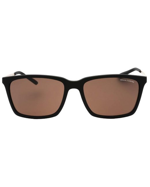 ARMANI EXCHANGE Brown Lens Matte Sunglasses for men