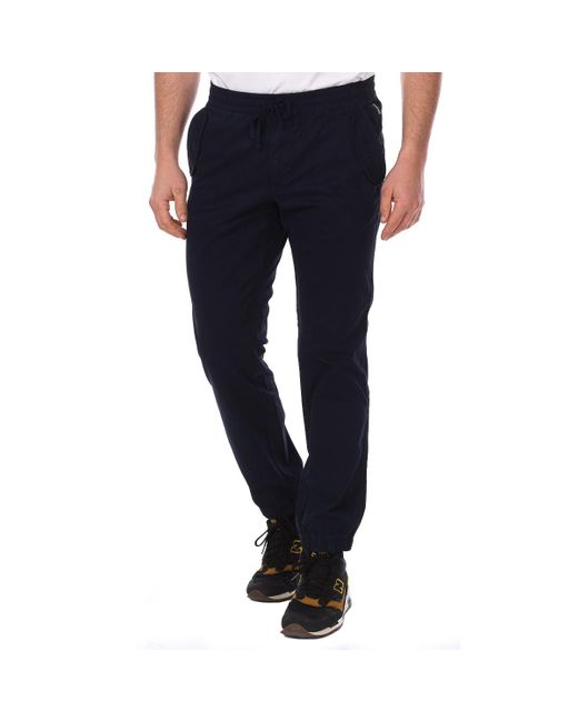 Napapijri Blue Maree Long Pants With Adjustable Drawstring And Elastic Hems Np0A4E2Y for men