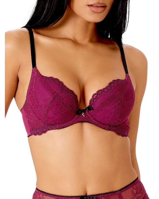 Gossard Purple Superboost Padded Plunge Bra