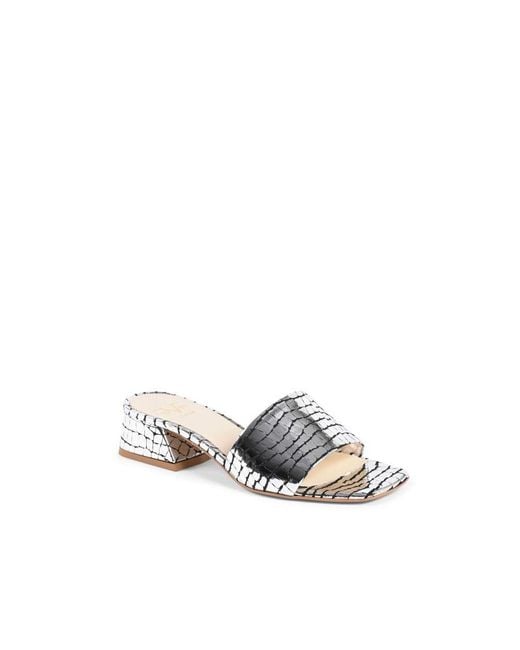 Versace 19.69 Abbigliamento Sportivo White 19V69 Sandal Neper Pitone Stamp Nero Argento Leather