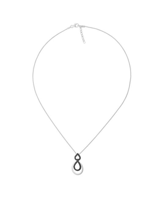 Orphelia Metallic 'Amber' 925 Sterling Chain With Pendant