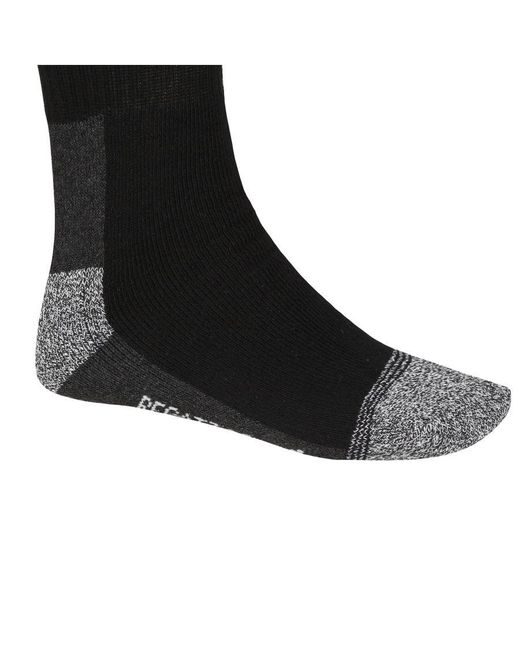 Regatta Black Boot Socks (Pack Of 5) () for men