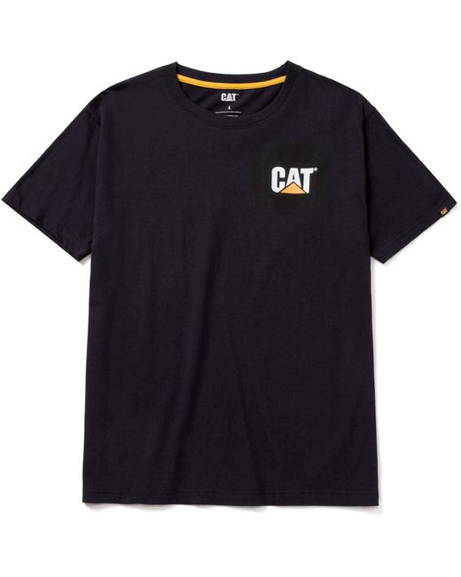 Caterpillar Black W05324 Trademark Cotton T-Shirt for men