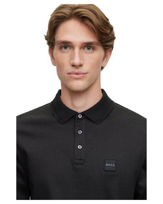Boss Black Hugo Boss Pado 08 Long Sleeved Polo Shirt for men