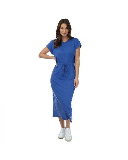 ONLY Blue Womenss May Life Stripe Jersey Midi Dress