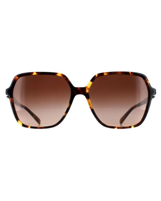 Michael Kors Brown Square Dark Tortoise Gradient Mk2196U Jasper