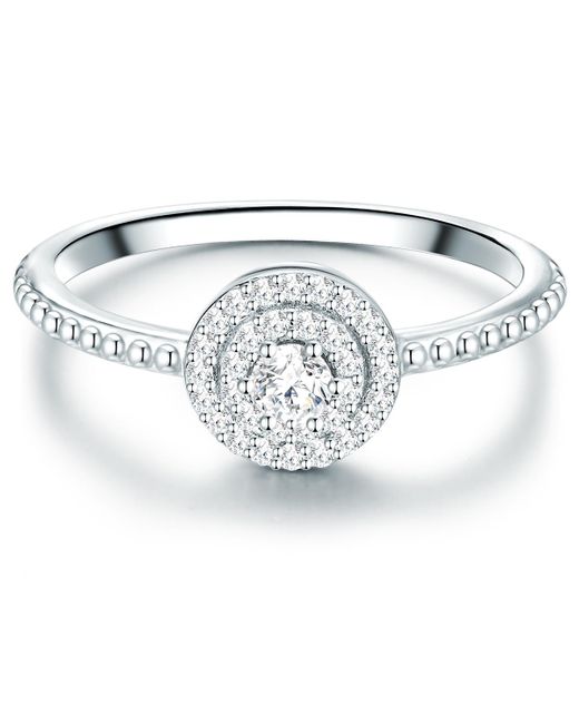 Tresor 1934 White Trilani Sterling Ring