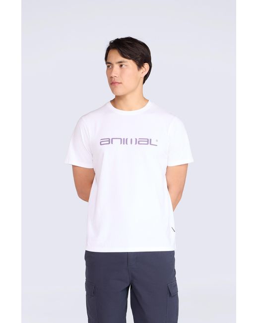 Mountain Warehouse White 'Classico' Cotton T-Shirt Short Sleeve Breathable Casual Summer Tee for men