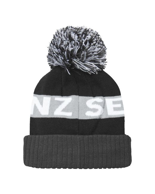 SealSkinz Black Water Repellent Cold Weather Bobble Hat For And