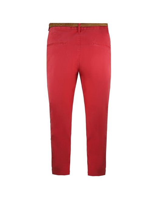 Scotch & Soda Red Stuart Regular Slim Fit Chino Bottoms 132267 17 Cotton for men