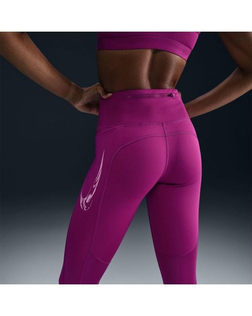 Nike Pink W Nk Df Fast Mr