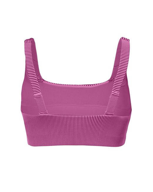 PUMA Purple Scoop Neck Bikini Top