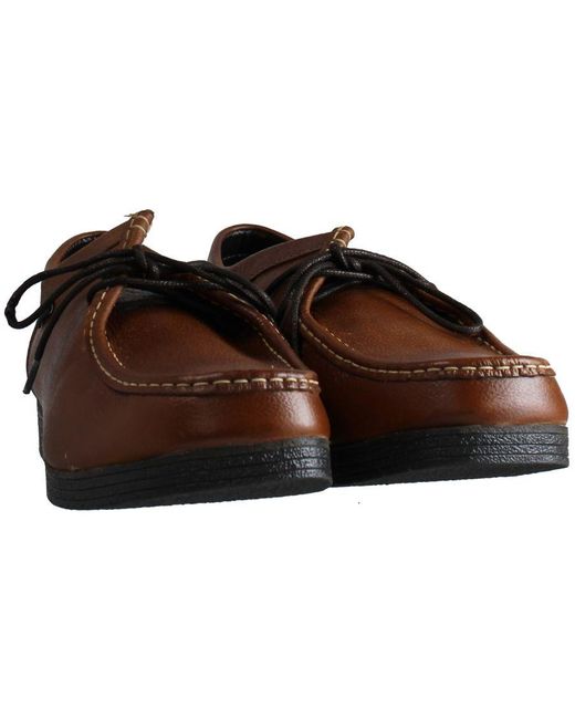 Ben Sherman Quad Lace-up Brown Smooth Leather S Shoes Ben3004_744 for men