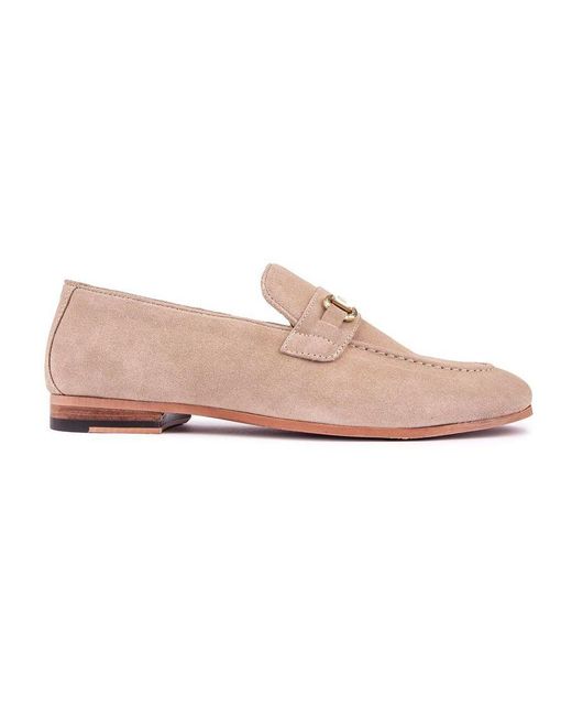 Walk London Pink Terry Trim Shoes for men