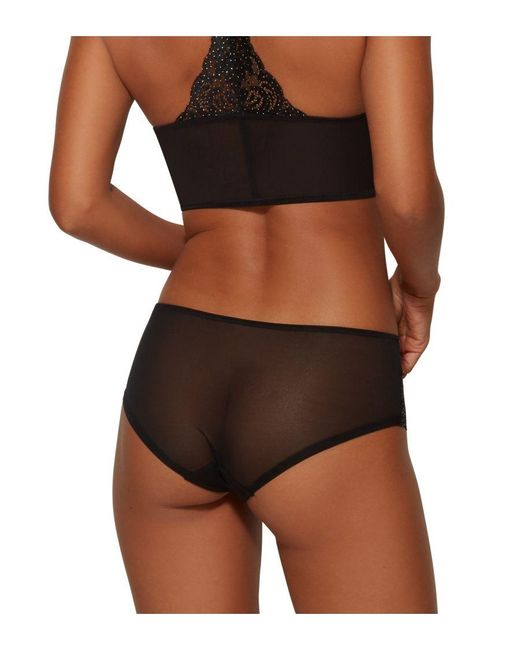 Gossard Brown Glitter Shorts Polyamide
