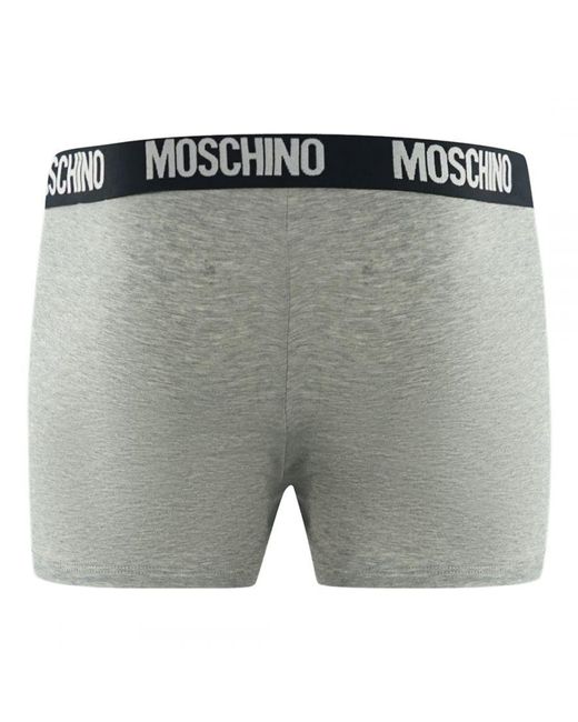 Moschino Gray Boxer Shorts for men