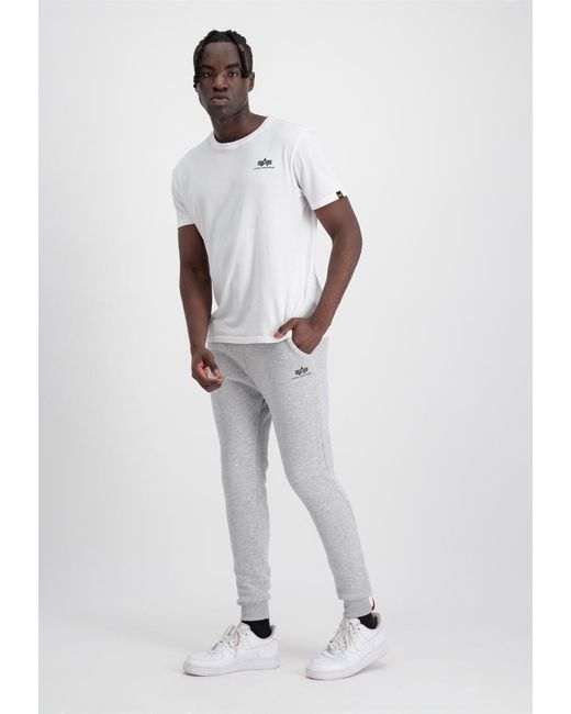 Alpha Industries Basic Small Logo Jogger in het Gray voor heren