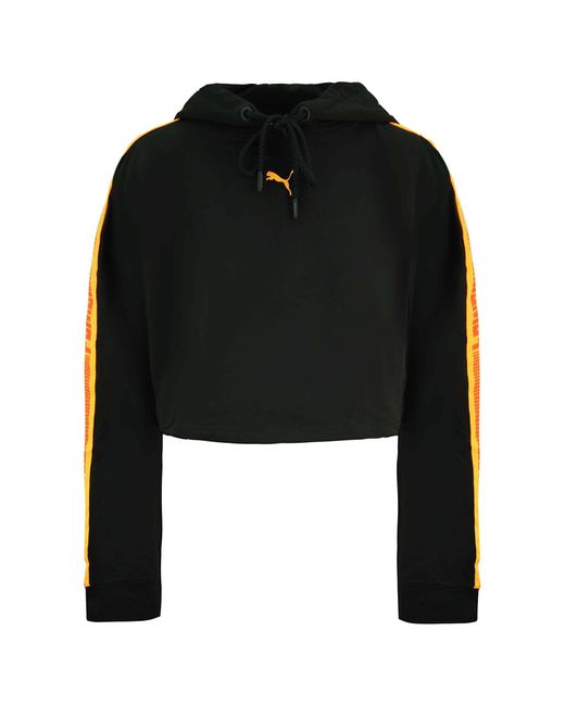 PUMA Black X Rihanna Fenty Cropped Hoodie Cotton