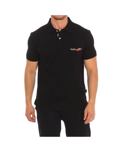 Philipp Plein Black Pips511 Short-Sleeved Polo Shirt for men