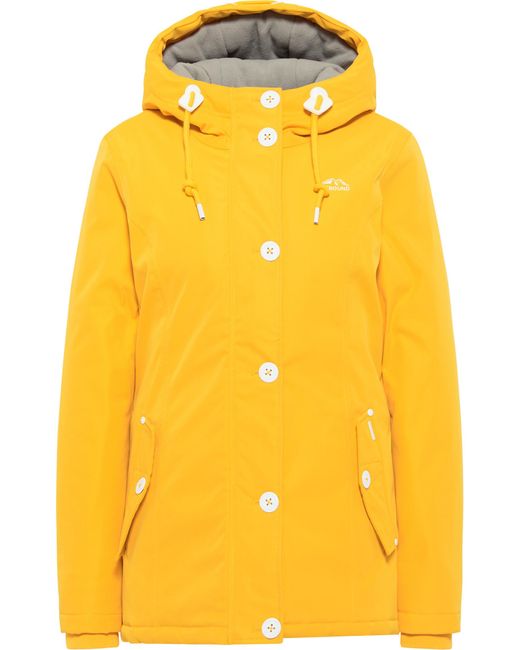 Icebound Serie Clima Igloo Winterjas Mosterd in het Yellow