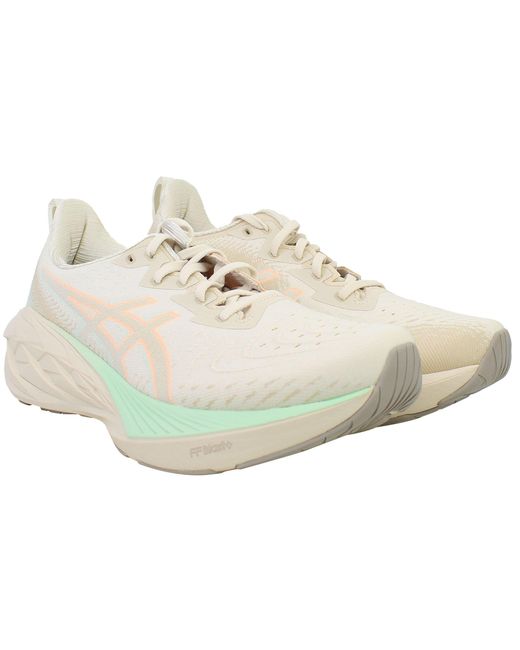 Asics White Novablast 4 Running Shoes