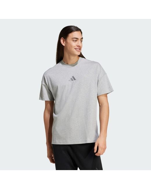 Adidas Gray All Szn Tee for men