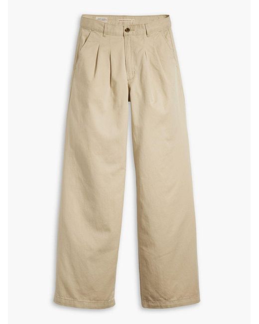 Levi's Natural Levi's Safari Pleated Wideleg Trouser