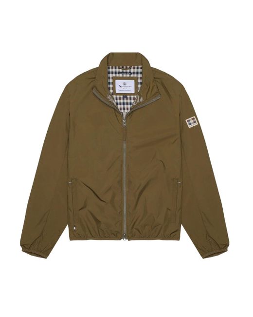 Aquascutum Green Active Rlg Windbreaker Army Jacket for men