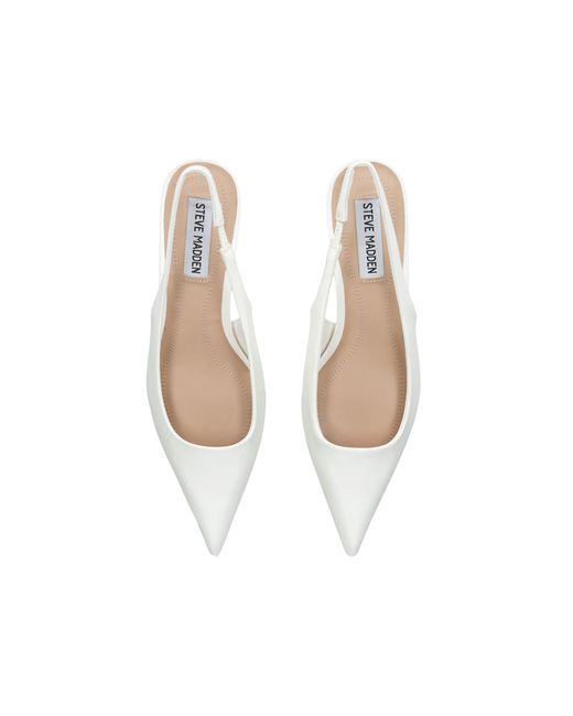 Steve Madden White Kittie Heels