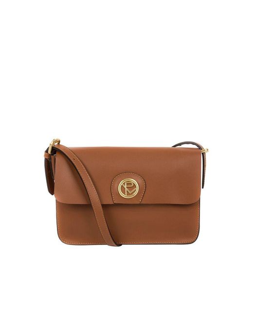 Pure Luxuries Brown 'Derwent' Leather Cross Body Bag