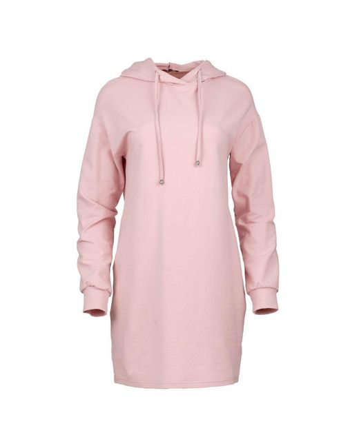Conquista Pink Hooded Mini Dress